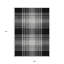 Tapis intérieur lavable à carreaux noir et or 9 pi x 12 pi