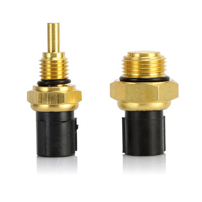 2Pcs Coolant Temperature Sensor Durable Copper 37760-P00-003 37870-PJ7-003 Cooling Fan Switch Sensor