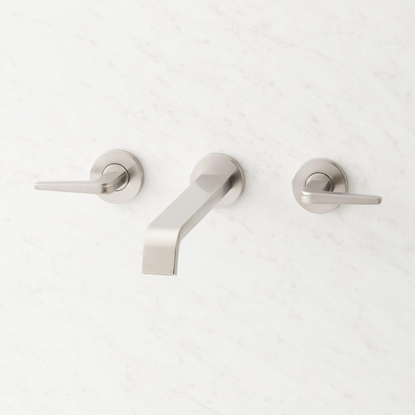 Drea Wall Mounted Tub Filler, Brushed Nickel