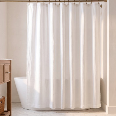 Jeffen Linen Blend Shower Curtain