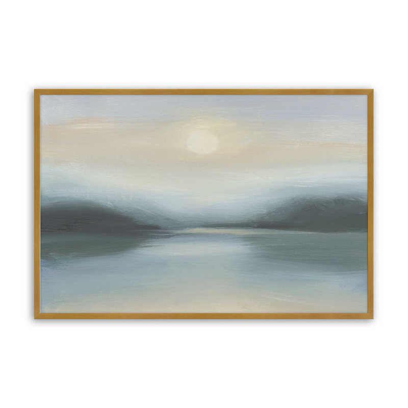 «Last Sunset of Spring II» par Ethan Harper, reproduction d'art, Impression sur cadre ouvert sans papier mat, Gold
