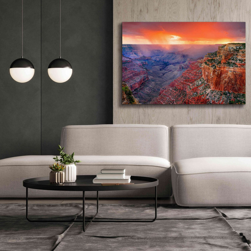'Monsoon Sunset' by John Gavrilis, Giclee Canvas Wall Art, 40" H x 60" W x 1.5" D