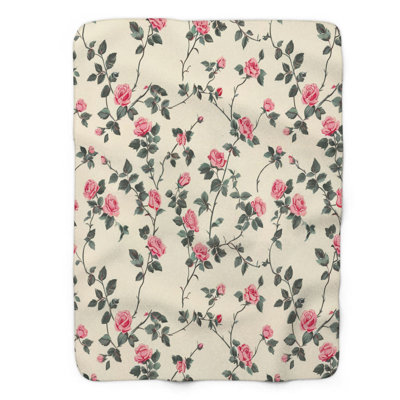 Arrangements floraux - couverture en sherpa de qualité supérieure 1 pièce