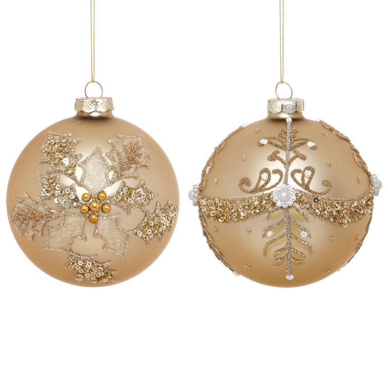 Elegant Pearl Ornament, 4 Inches