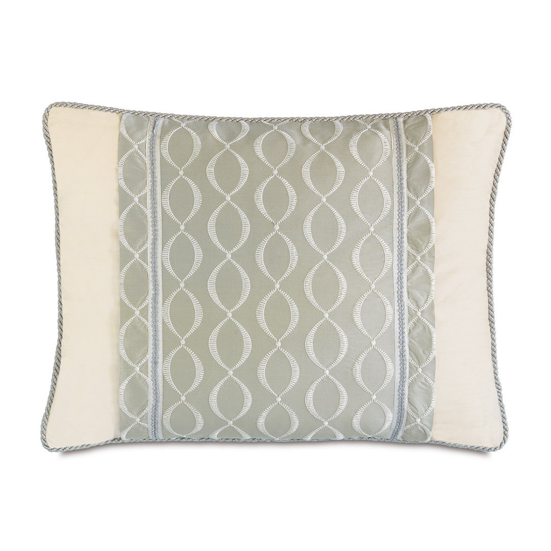 Lourde Edris Ivory/Birmingham Haze Polyester Piece Sham Eastern Accents 