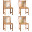 Chaise de patio en teck avec coussins Bryantjr-633984576