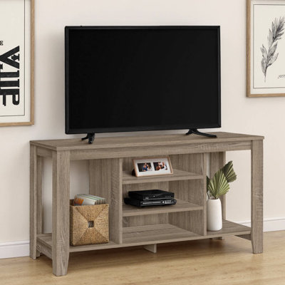 Meuble télé, console de 48 po, meuble multimédia, tablettes de rangement, salon, chambre à coucher, contemporain, moderne