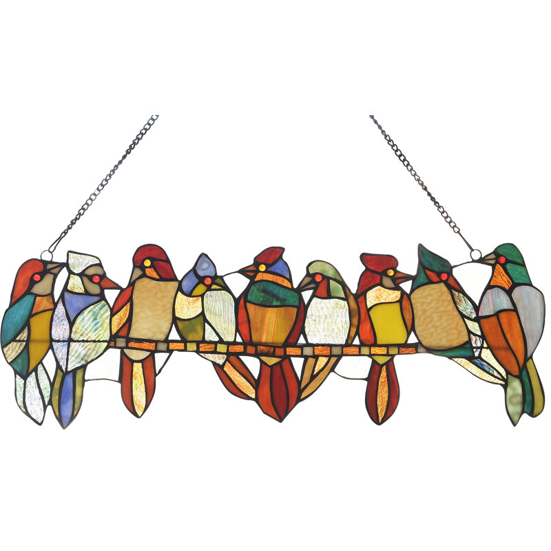 Panneau de fenêtre Birds on a Vine