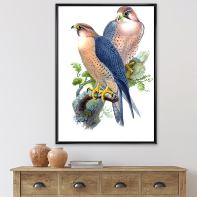 Oiseaux d'époque II - peinture sur toile
