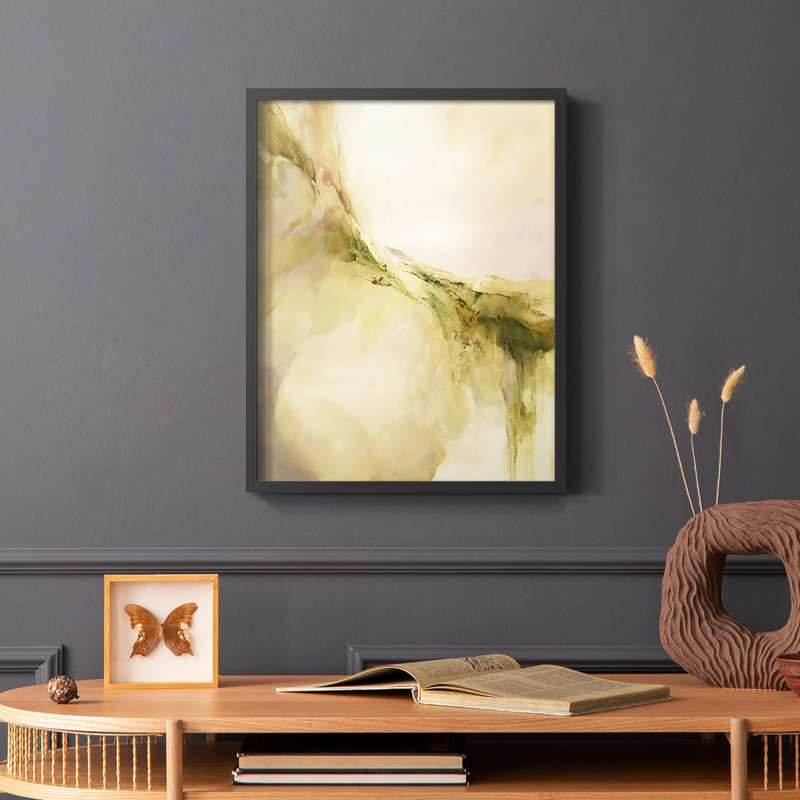 Terra Viridi, reproduction encadrée - bois massif, H 10 po x l 8 po, Noir