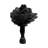 Black Cast Iron Oak Leaf Door Knocker 6 x 3" L Powder Coated with Hardware