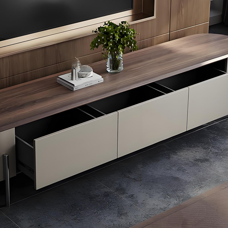 Luxury Solid Wood TV Stand, 15.74"H x 78.74"L x 15.74"W