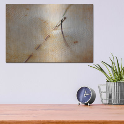 Wrought Studio™ 'Needle And Thread' by Jessica Rogers, Metal Wall Art,