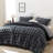 Fluffy Comforter Set 3 Pieces- Ultra Soft & Warm Faux Fur Comforter With Two Pillowcases For Winter-117192103-117192109