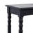 Minneiska Wood Slim Turned 1 Shelf Black Console Table-2094597679
