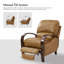 Fauteuil inclinable standard en cuir véritable Hardge-151355068