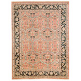 Hand Knotted Wool Area Rug in Red And Black