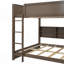 Lit superposé grand sur grand avec armoires de rangement, lit superposé avec 2 prises de courant standard et 2 ports USB-463443505