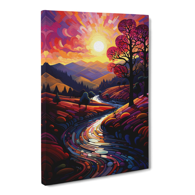 Landscape Futurism - Wrapped Canvas, 60cm H x 40cm W x 3cm D