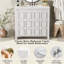 Organisateur de meuble-lavabo 36 po avec lavabo en céramique, ensemble armoire de rangement pour salle de bain, blanc antique-791739024