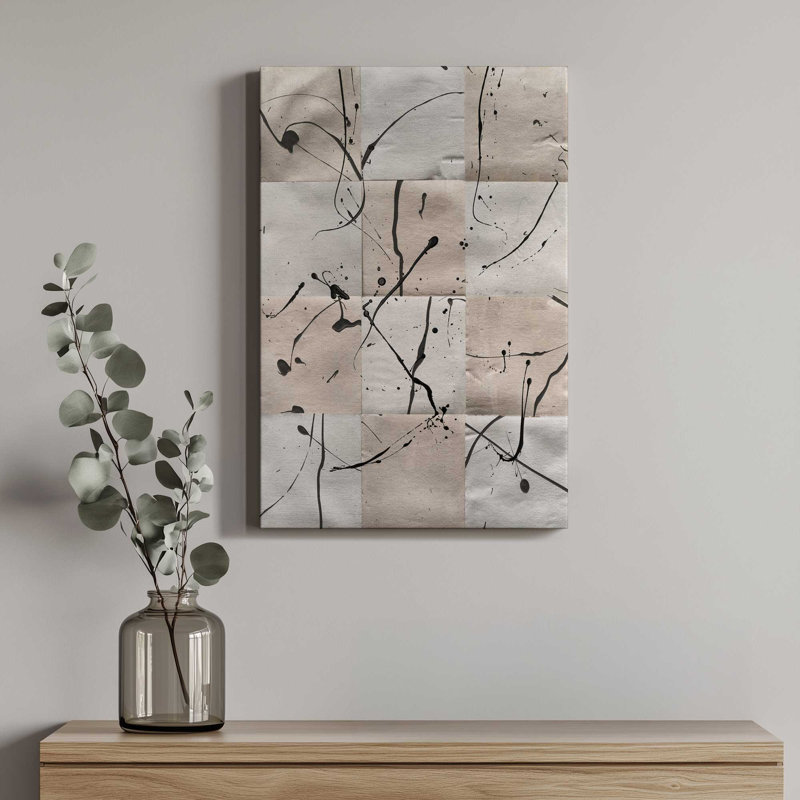 «Ink Casting II» par Michael Willett, reproduction d'art sur toile, H 30 po x l 20 po