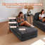 Canapé de 104 po sans os, canapé modulaire compressé avec méridienne, canapé modulaire à assise profonde et canapé modulaire en chenille avec mousse à mémoire de forme, sans assemblage requis-1231590539-1231590537