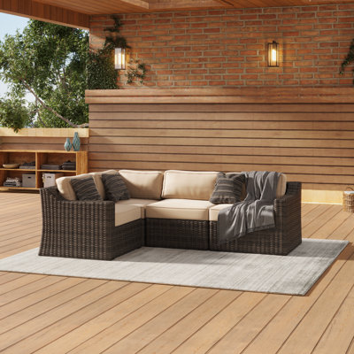 Hildra 64.72 " W Patio Sectional