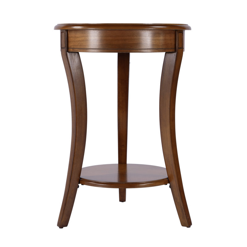 Holdin Round 18"W Side Table, Brown