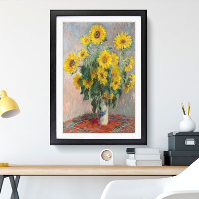 Bouquet of Sunflowers by Claude Monet - Picture Frame Painting