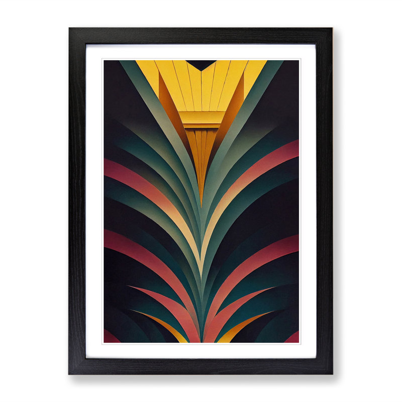 Deco Design Vol.2 - Single Picture Frame Print, Black Framed, 64cm H x 46cm W x 2cm D