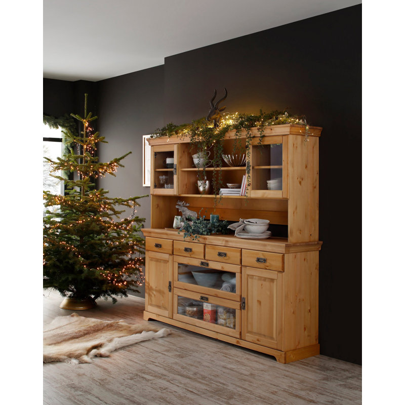 Breindel Dining Hutch Welsh Dresser, Brown Oil