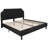 Aluino Tufted Platform Bed with 10 Inch Pocket Spring Mattress-863354454-863354458