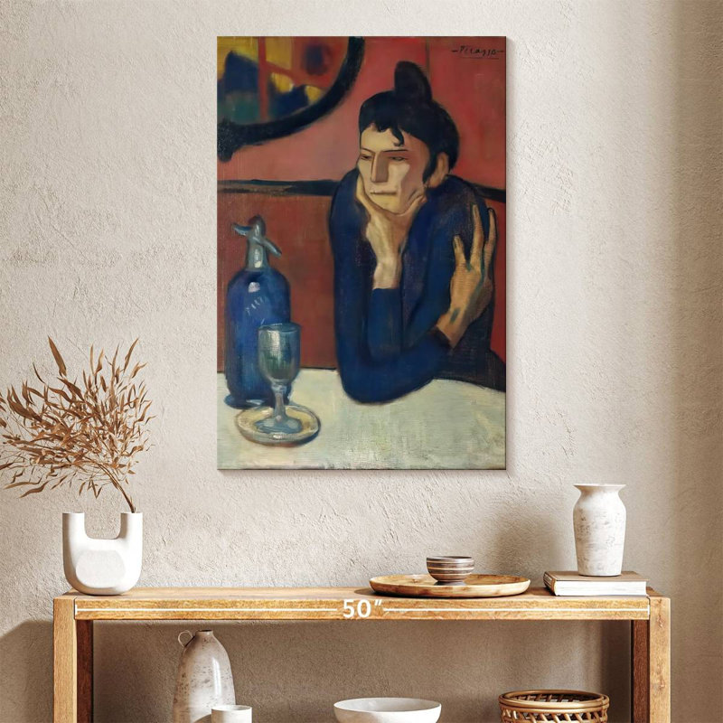 Leisha le buveur d'absinthe, H 39 po x l 26 po