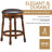 Soraya Swivel Solid Wood Counter Stool-1569954657