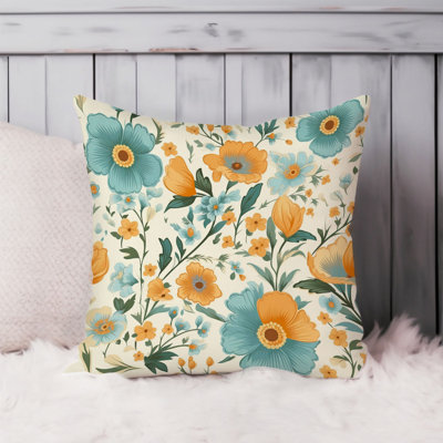 Floral Pattern Flowers Retro Pattern Cottage