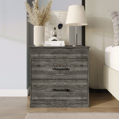 NIGHTSTAND WITH RFID LOCK IN DARK GREY