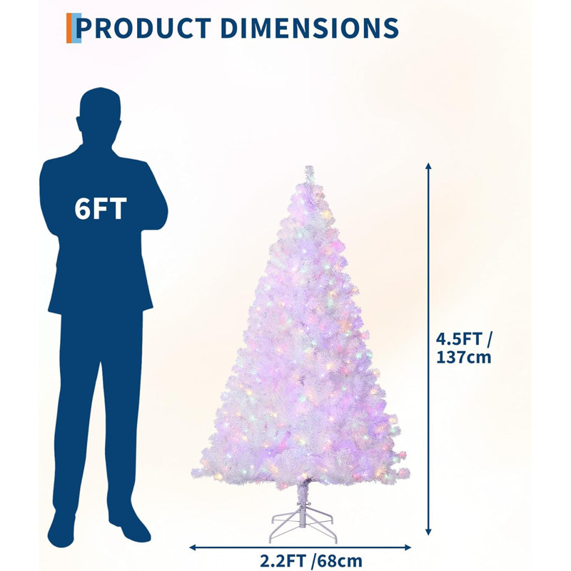 1.61' H Lighted Artificial Christmas Tree
