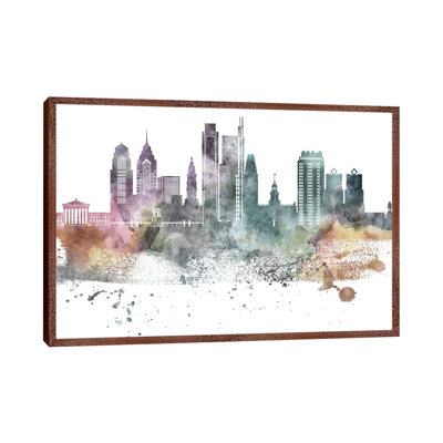 Philadelphia Pastel Skylines - Print on Canvas
