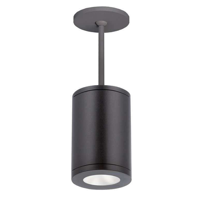 Tube 1 - Light LED Pendant, Black, 30.98" H x 6" W x 9.53" D, Spot