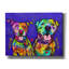 «Two Pitties» par Dean Russo, art mural sur toile-1163831786