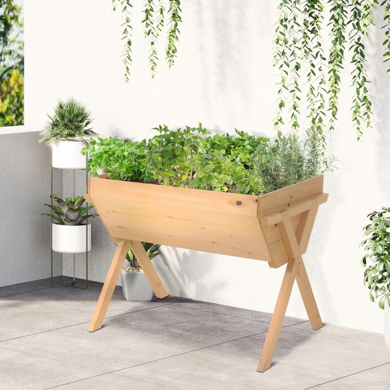 Wood Elevated Planter