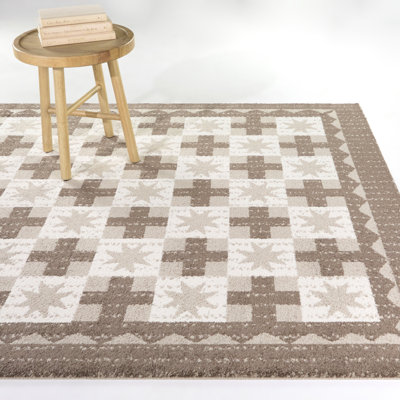 Tapis beige / crème Birgitte