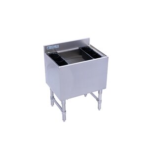 24X 21 Ice Bin & Lid w/ 8 Circuit Cold Plate Stainless Steel w/ Drain