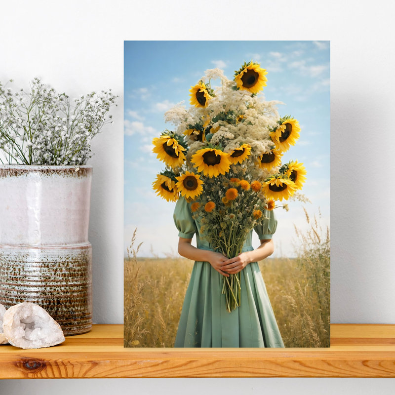 Dreamy Summer Sunflowers by Annika Persson - Wrapped Canvas Print, 45.72 cm H x 30.48 cm W