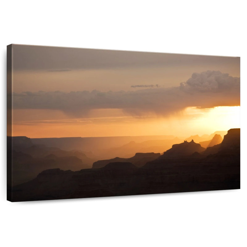 Crépuscule à la montagne Alvord, H 26 po x l 39 po