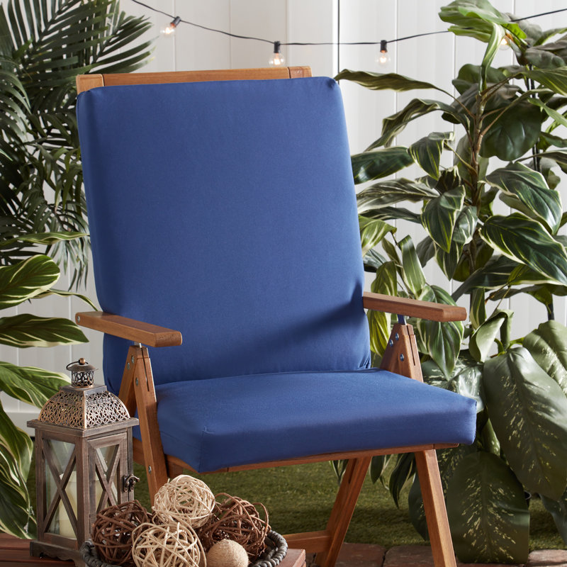 High Back Dining Chair Pad, Marine