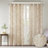 Palm Leaf Burnout Window Sheer Natural 50X84"-1074494857