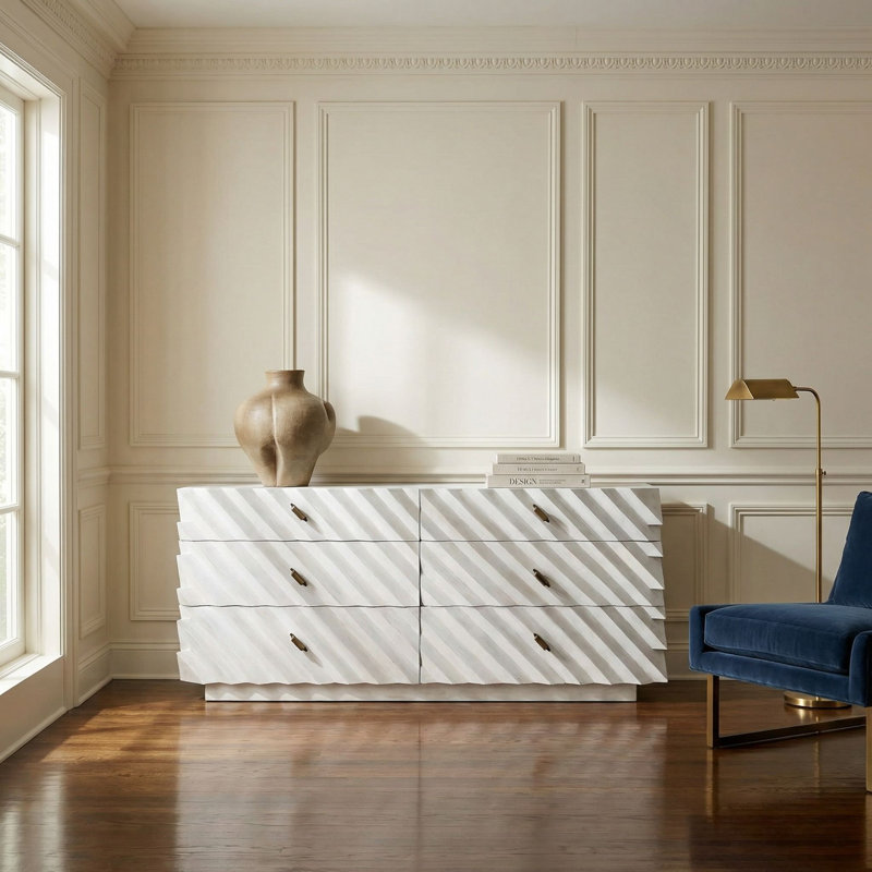 Hikaru 6 - Drawer Solid Wood Dresser