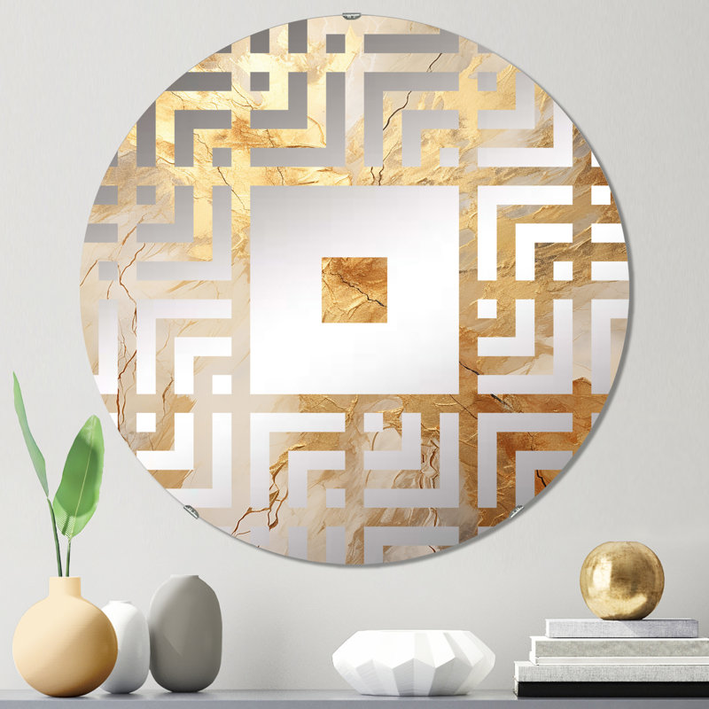 Esey - Miroir mural carré, 31,4 po x 31,4 po
