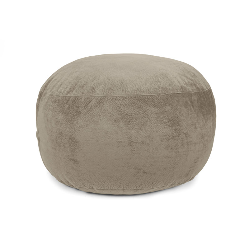 Grand fauteuil à billes classique, Microfibre / microsuède taupe